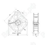 Осевой вентилятор ebmpapst W2D250HH1409_1