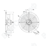 Осевой вентилятор ebmpapst W2D300CP0231