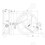 Осевой вентилятор ebmpapst W2E143AB0906
