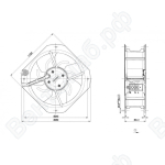 Осевой вентилятор ebmpapst W2E200HK8601_1