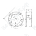 Осевой вентилятор ebmpapst W2E208BA2001