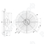Осевой вентилятор ebmpapst W2E250CE6501