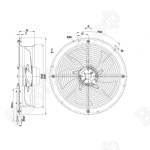 Осевой вентилятор ebmpapst W2E300CP0231