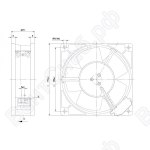 Осевой вентилятор ebmpapst W2G107AD0302