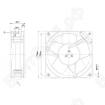 Осевой вентилятор ebmpapst W2G110AK4331
