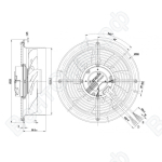 Осевой вентилятор ebmpapst W3G250CD5401