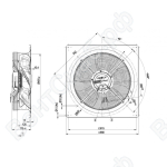 Осевой вентилятор ebmpapst W3G500GN3301_1