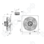 Осевой вентилятор ebmpapst W3G630GU2391