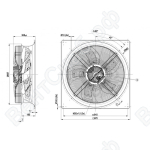 Осевой вентилятор ebmpapst W3G800GU2371