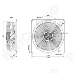 Осевой вентилятор ebmpapst W3G800GU2501_1