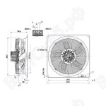 Осевой вентилятор ebmpapst W3G800GV0191