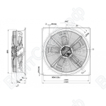 Осевой вентилятор ebmpapst W3G910GV1271