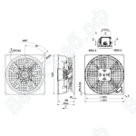 Осевой вентилятор ebmpapst W3G910HV1271