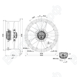 Осевой вентилятор ebmpapst W3GB20IQ0701