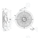 Осевой вентилятор ebmpapst W4D350CN0831