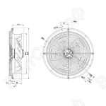 Осевой вентилятор ebmpapst W4D400CP1230