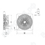 Осевой вентилятор ebmpapst W4D560DP0105