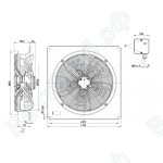 Осевой вентилятор ebmpapst W4D560GM0301