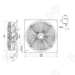 Осевой вентилятор ebmpapst W4D710GE0107