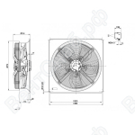 Осевой вентилятор ebmpapst W4D710GF0106