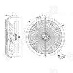 Осевой вентилятор ebmpapst W4E400CP0231