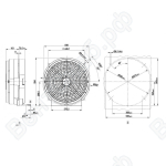 Осевой вентилятор ebmpapst W4E450SP0130