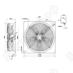 Осевой вентилятор ebmpapst W6D910GA0101