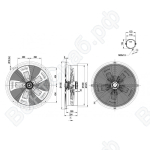Осевой вентилятор ebmpapst W6D990CX0183