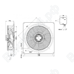 Осевой вентилятор ebmpapst W8D500GJ0301