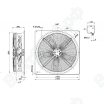 Осевой вентилятор ebmpapst W8D910GD0301