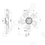 Осевой вентилятор ebmpapst A1G300AC1954