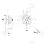 Осевой вентилятор ebmpapst A2D200AA0234
