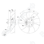 Осевой вентилятор ebmpapst A2D200AI1801