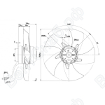 Осевой вентилятор ebmpapst A2D300AP0211