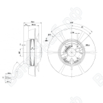 Осевой вентилятор ebmpapst A2E170AF2302