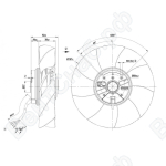 Осевой вентилятор ebmpapst A2E200AI3801