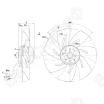 Осевой вентилятор ebmpapst A2E250AL0673