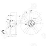Осевой вентилятор ebmpapst A2E300AC4702