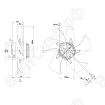 Осевой вентилятор ebmpapst A2E300AP0202