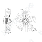 Осевой вентилятор ebmpapst A3G300AK1301