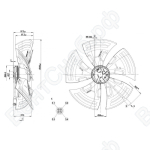 Осевой вентилятор ebmpapst A3G350AG0306