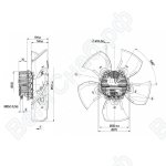 Осевой вентилятор ebmpapst A3G630AH2309