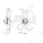 Осевой вентилятор ebmpapst A3G800AO8490