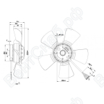Осевой вентилятор ebmpapst A4D250AA3601