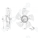 Осевой вентилятор ebmpapst A4D300AS3416