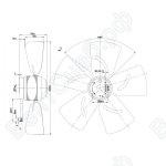 Осевой вентилятор ebmpapst A4D350AA0601_1