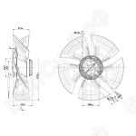 Осевой вентилятор ebmpapst A4D350AN0802_1
