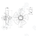 Осевой вентилятор ebmpapst A4D450AO1004