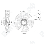 Осевой вентилятор ebmpapst A4D500AJ0301_1