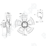 Осевой вентилятор ebmpapst A4D500AJ0302